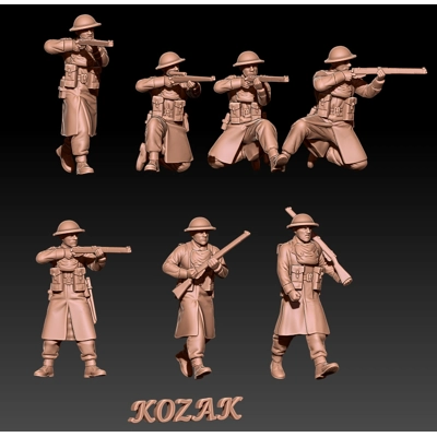 WWII BEF winter set 1 - 1/100, 1/72 or 1/60