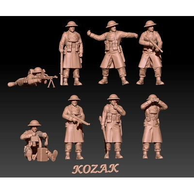 WWII BEF winter set 2 - 1/100, 1/72 or 1/60