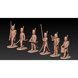Napoleonic french grenadier command group - 1/72 scale Napoleonic french grenadier command group - 1/72 scale