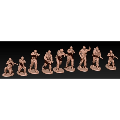WWII British Commandos - 1/100 - 1/72 OR 1/60 Scale WWII British Commandos - 1/100 - 1/72 OR 1/60 Scale