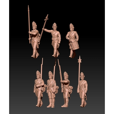 Napoleonic russian fusiliers 1799 set 1