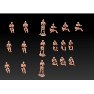 WWII LRDG Crew - 1/100 - 1/72 OR 1/60