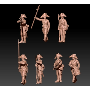 Napoleonic russian musketeers 1799 in bicorne set 1