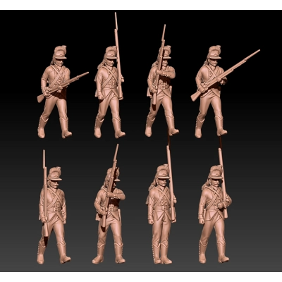 Russian musketeers in Potemkin uniform 1786-96 set 2 Russian musketeers in Potemkin uniform 1786-96 set 2