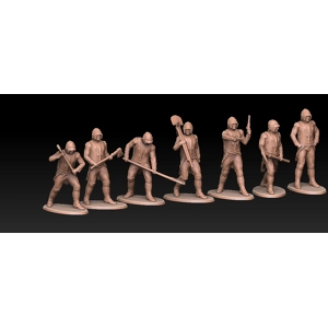 Napoleonic french sappeurs at work - 1/72 scale