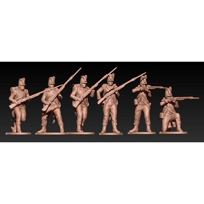 napoleonic french voltigeurs tarleton - 1/72 scale