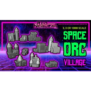 Ork Buildings Set - 6mm, 8mm, 10mm or 15mm Ork Buildings Set - 6mm, 8mm, 10mm or 15mm