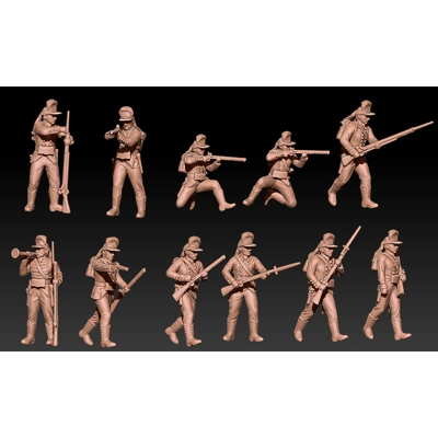 Russian jagers Potemkin uniform (1786-96) set 2 - 1/72 or .. Russian jagers Potemkin uniform (1786-96) set 2 - 1/72 or ..
