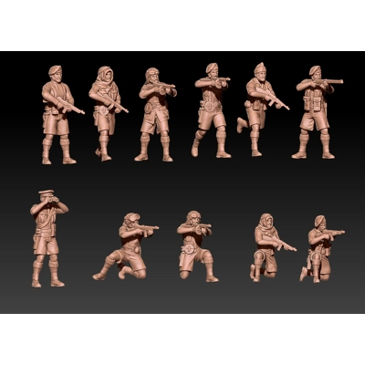 WWII British SAS - LRDG Set 1 - 1/100 - 1/72 or 1/60