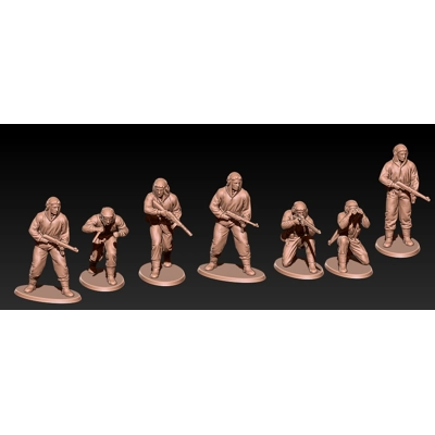 WWII Soviet Recon Team - 1/100 - 1/72 or 1/60