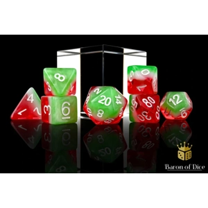 Summer Vibes RPG Dice Set - 7 Pieces - Baron of Dice