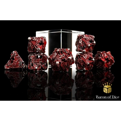 Angels of Death Metal RPG Dice - 7 Pieces