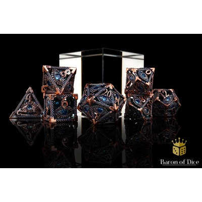Eye of Providence Metal RPG Dice Set - 7 Pieces