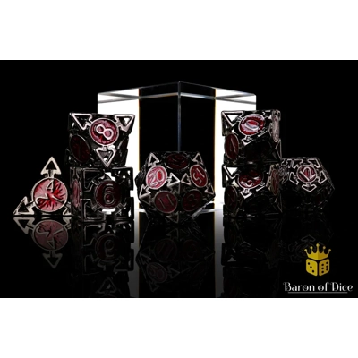 Which Way is Up? Metal RPG Dice Set - 7 Pieces