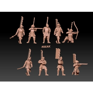 Samurai Infantry Set 1 - 1/72, 1/60, 1/54 scale Samurai Infantry Set 1 - 1/72, 1/60, 1/54 scale