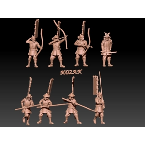 Samurai Infantry Set 2 - 1/72, 1/60, 1/54 scale Samurai Infantry Set 2 - 1/72, 1/60, 1/54 scale