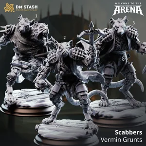 Scabbers Vermin Grunts 1, 2 & 3- 32mm or 75mm RPG Model