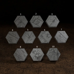 Scenic Hex Bases - Battletech 1/265th