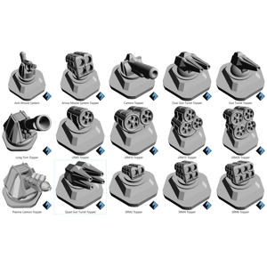 Weapon platforms Hex Stackables Weapon platforms Hex Stackables