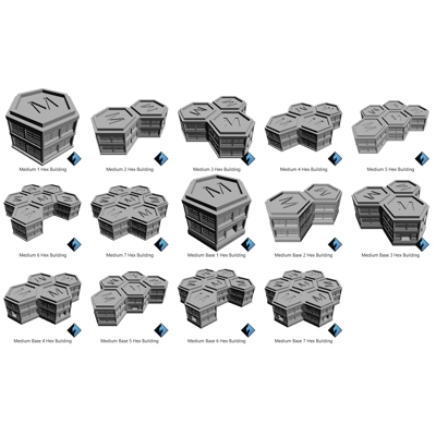 Medium Construction Hexed Stackables