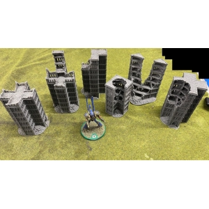 Gothic Epic/AT18 Ruined Buildings Set A -   6mm or 8mm Gothic Epic/AT18 Ruined Buildings Set A -   6mm or 8mm