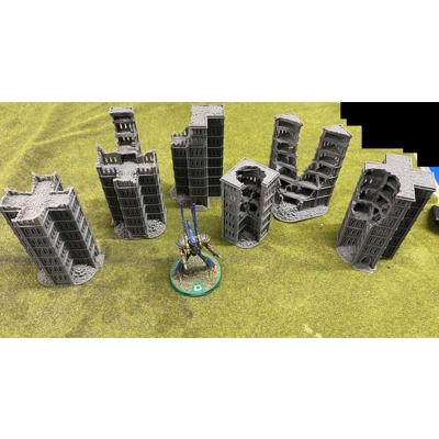 Gothic Epic/AT18 Ruined Buildings Set A - 6mm or 8mm Gothic Epic/AT18 Ruined Buildings Set A - 6mm or 8mm