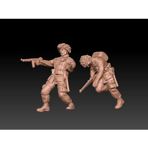 ww2 us paratroopers casualties - 1/72 Scale (20mm)