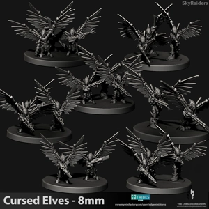 Sky Raiders 8mm to 10mm - Cursed Elves