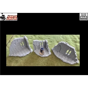 Imperial Small Ruins Set -32mm to 15mm - War Scenery