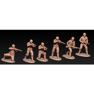 WWII Soviet Marines in Helmets -1/100 - 1/72 OR 1/60