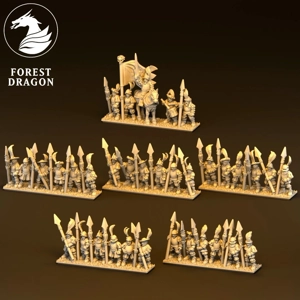 Imperial Spearmen - Empire - 10mm - Forest Dragon