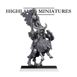 Goblin Khan on Wolf - 28mm to 32mm - Coastal Goblins