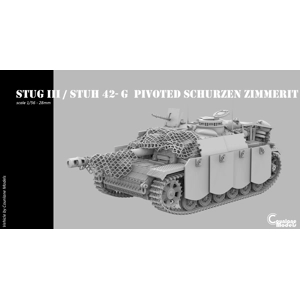 Stug III / Stuh 42 G pivoted schurzen zimmerit