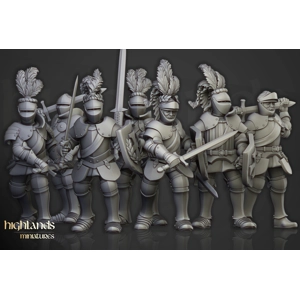 Knights on Foot - 25mm to 32mm - Sunland