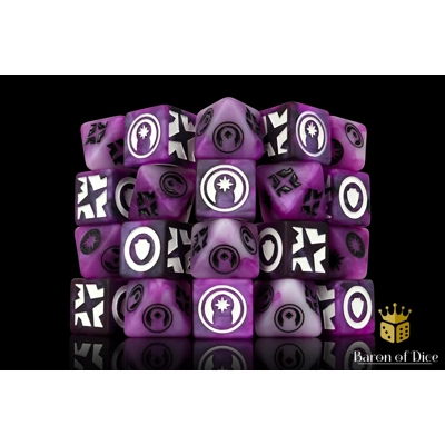 Good Karma (Purple) Galactic Skirmish Dice - Set of 20 Good Karma (Purple) Galactic Skirmish Dice - Set of 20