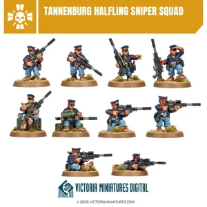 Tannenburg Halflings Sniper Squad - Victoria Miniatures