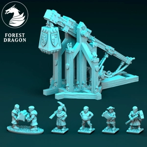Trebuchet - Bretonnians - 10mm - Forest Dragon