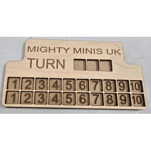 Turn Tracking Dice Tray - 1 to 10