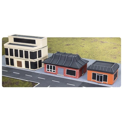 TY-BB01 Modern Terrain Bundle 1: Food & Shops - 15mm - TEA.. TY-BB01 Modern Terrain Bundle 1: Food & Shops - 15mm - TEA..