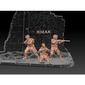 ww2 us paratroopers surrounded set - 1/72 S(cale 20mm)