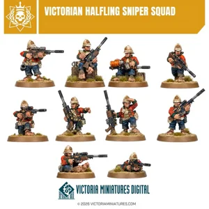 Victoria Halflings Unit - Victoria Miniatures