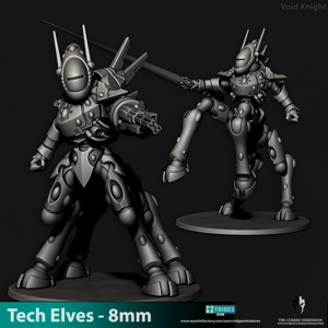 Tech Elves - Void Knights - 8mm Tech Elves - Void Knights - 8mm