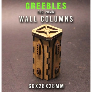 MDF Wall Columns 28mm - Set of Four MDF Wall Columns 28mm - Set of Four