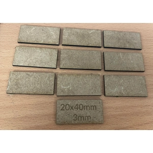 MDF - Warmaster Bases - 20mm x 40mm x 3mm MDF - Warmaster Bases - 20mm x 40mm x 3mm