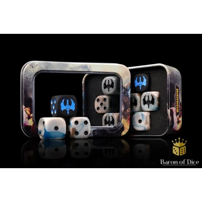 Warmachine: Cygnar Gravediggers Official Dice Set Warmachine: Cygnar Gravediggers Official Dice Set