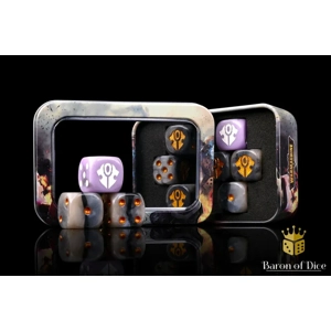 Warmachine: Dusk House Kallyss Official Dice Set