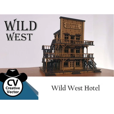 Wild West Hotel in scale 28mm (1:56) Wild West Hotel in scale 28mm (1:56)