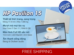 Laptop HP Pavilion 15 eg0504TU i7 (46M00PA)