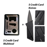 Five Credit Card Folding Kni..