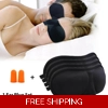 4 Sleep Mask Adjustable Sleeping Mask Light Blocking Free Ear Plugs